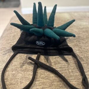 VTG 90s Mental Headgear Snowboard Ski Fleece Hat Green Spikes Adult